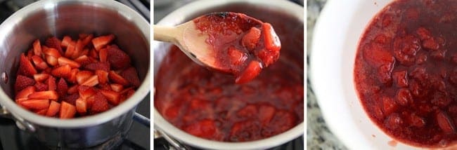 Homemade Strawberry Mousse.