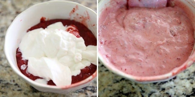 Homemade Strawberry Mousse.