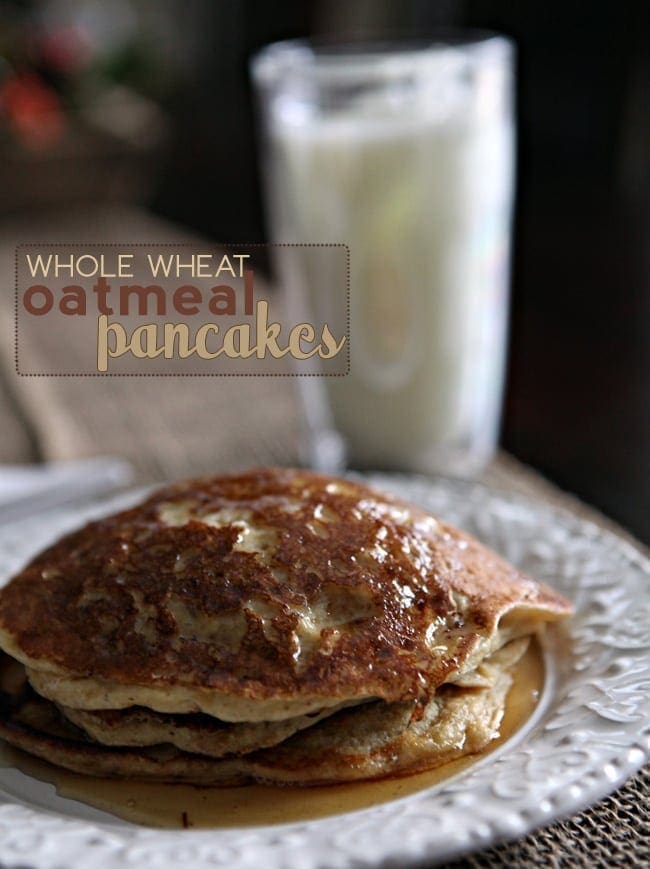 How to make Whole Wheat Oatmeal Pancakes.