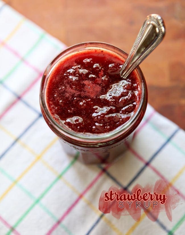 Strawberry Syrup // The Speckled Palate