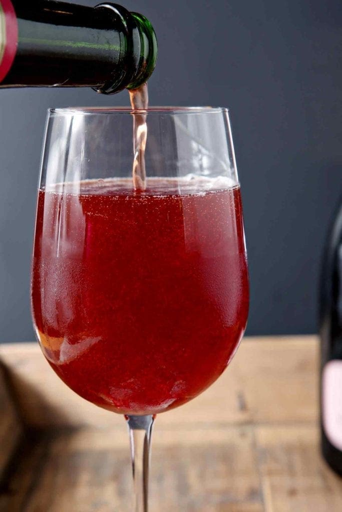 Framboise Champagne Cocktail // The Speckled Palate