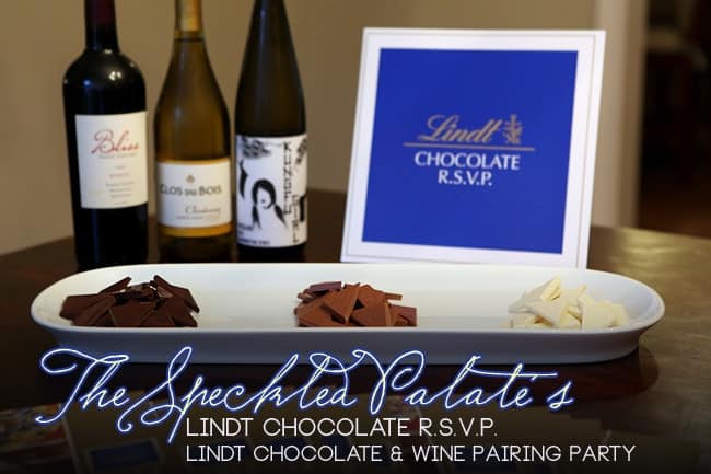 TheSpeckledPalate_LindtChocolateRSVPParty_001 Chocolates and wine on a table