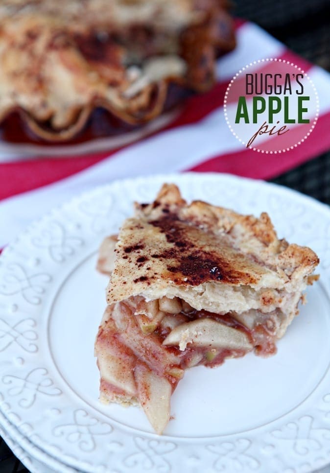 A slice of pie on a white plate