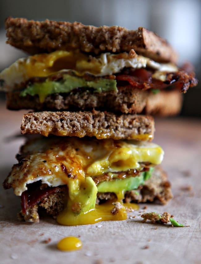 Bacon, Egg and Avocado Sandwich