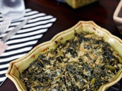 A take on the ever-popular Spinach Madeline, Kale Madeline is heartier than the dish that inspired it. Fresh kale is cooked and tossed with onion, seasonings and cheese before baking into a casserole. This dish makes for a fantastic Thanksgiving or Christmas side dish.