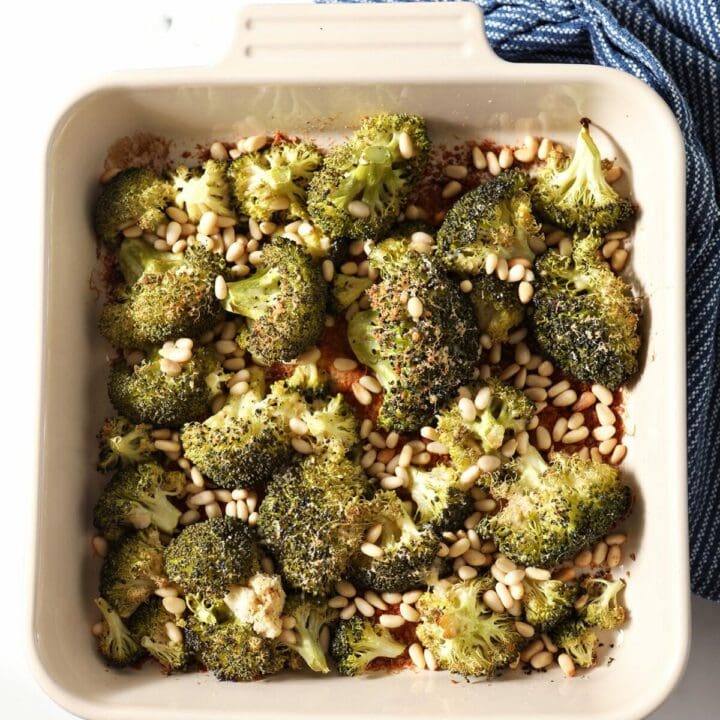 Parmesan Broccoli with Pine Nuts
