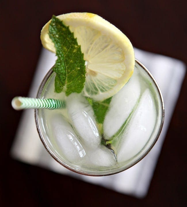 Homemade Mint Lemonade