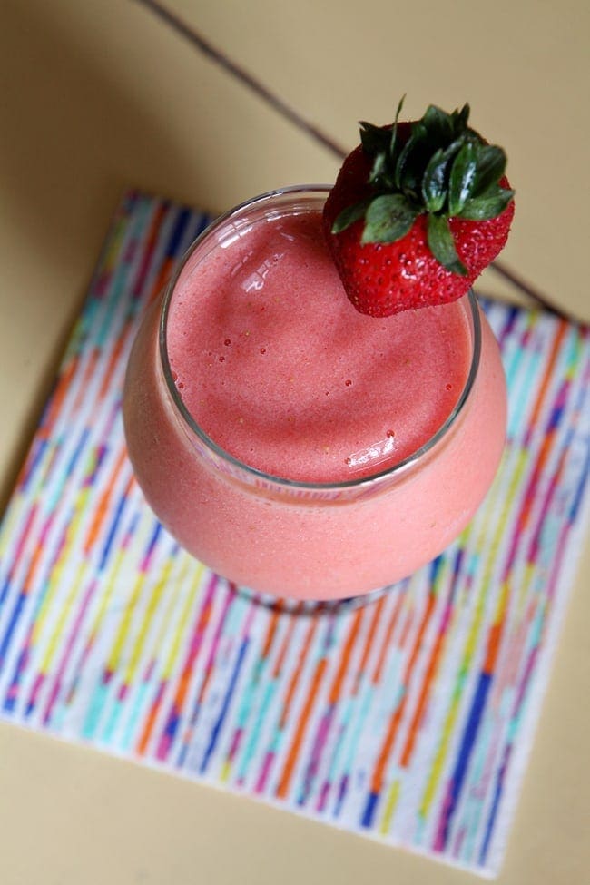 Runner Food: Strawberry Orange Sunrise Smoothie // The Speckled Palate