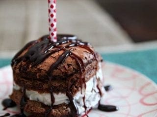 Mini Stacked Ice Cream Birthday Cakes