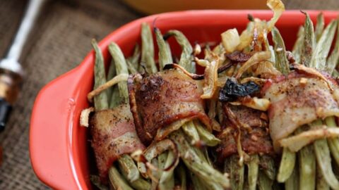 Bacon Wrapped Green Bean Bundles