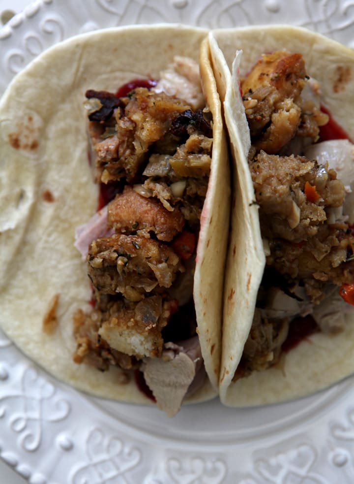 Thanksgiving Tacos // Erin Skinner from The Speckled Palate for My Cooking Spot