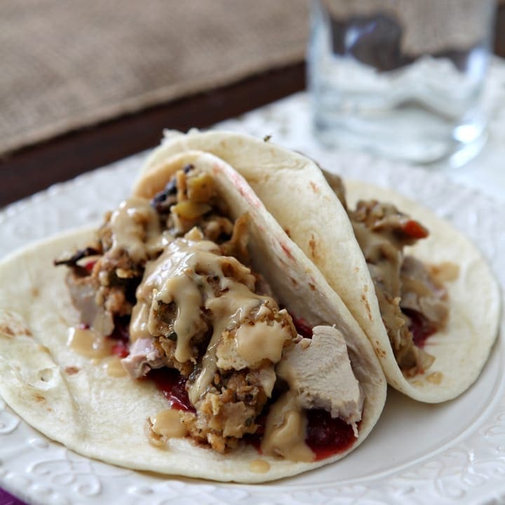 Thanksgiving Tacos // Erin Skinner from The Speckled Palate for My Cooking Spot