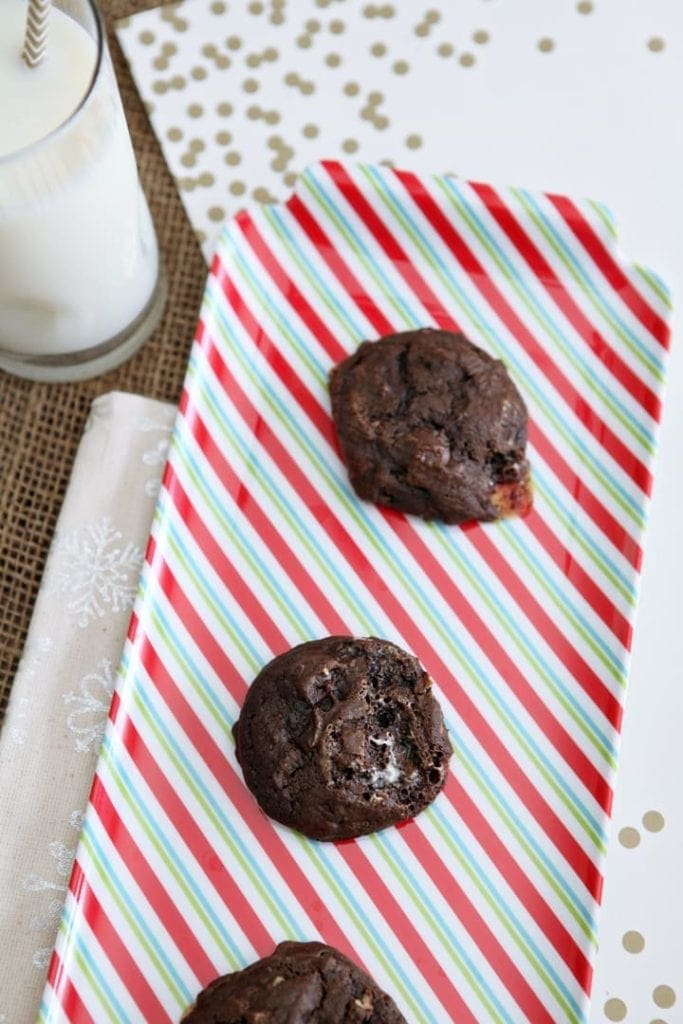 Chocolate Marshmallow Cookies with Pecans