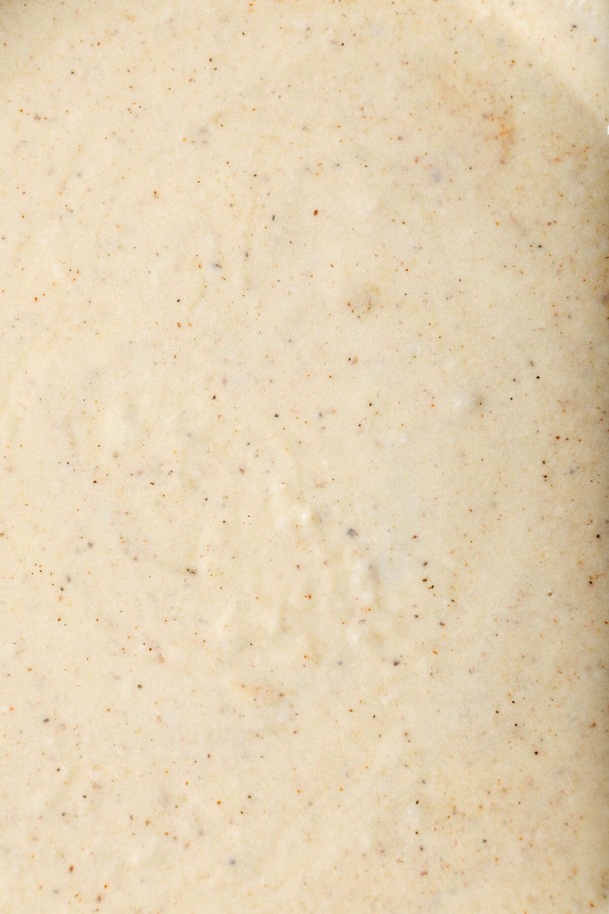 Close up of thickened macaroni and cheese sauce