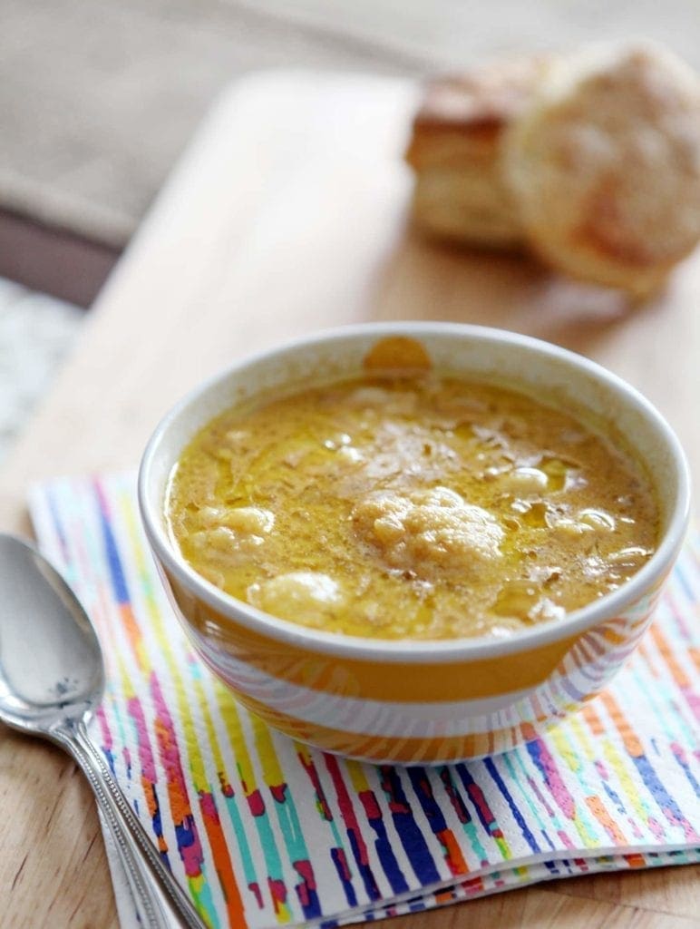 Roasted Cauliflower Cheddar Soup