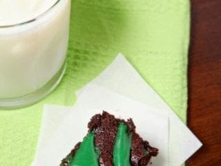 Guinness Brownies with Cream Cheese Frosting Drizzle