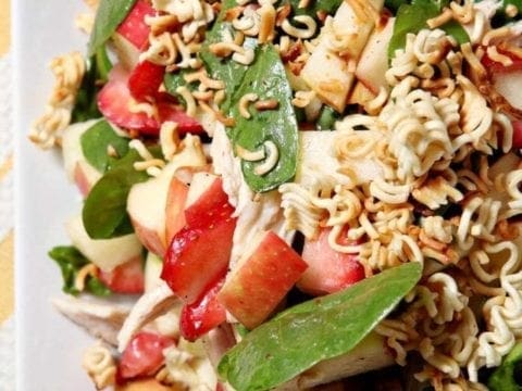 Chicken, Strawberry and Apple Summer Salad