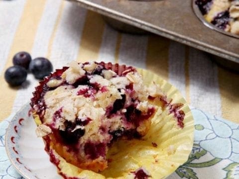 half eaten cupcake on a plate