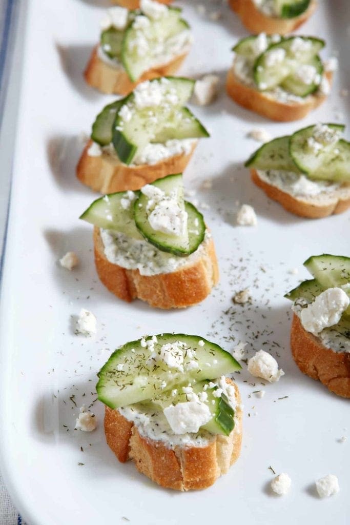 Cucumber Bruschetta Summer Bruschetta Summer Appetizer