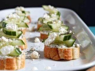 Cucumber Bruschetta
