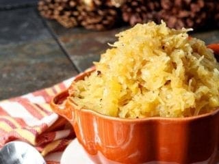 Garlicky Spagetti Squash