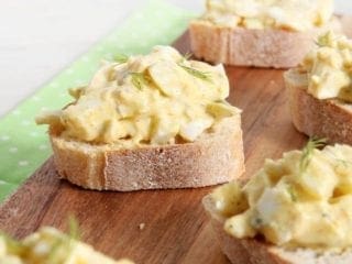 Deviled Egg Bruschetta