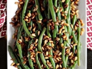 Toasted Pine Nut Green Beans