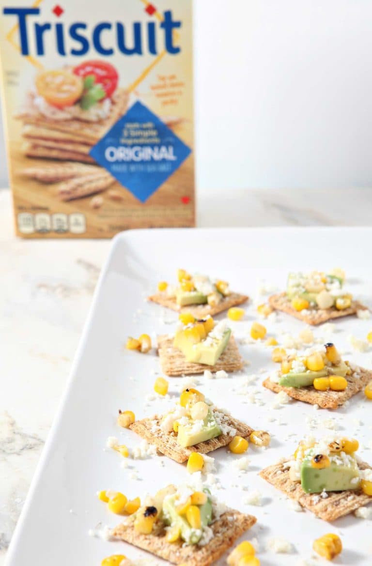How to make Cotija Corn Avocado TRISCUIT Cracker Appetizer