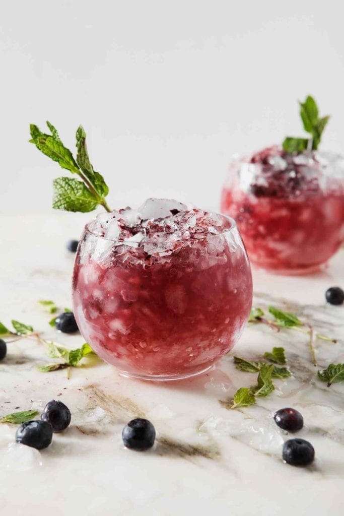 Blueberry Mint Juleps