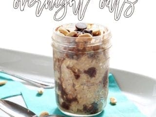 Vegan Peanut Butter Chocolate Chip Overnight Oats