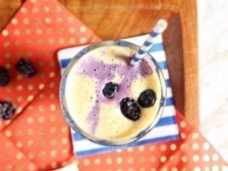 Pineapple Blackberry Ice Cream Parfaits