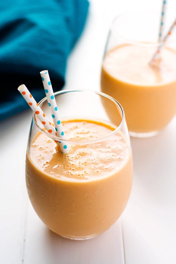 Orange Carrot Smoothie from Kitchen Gidget