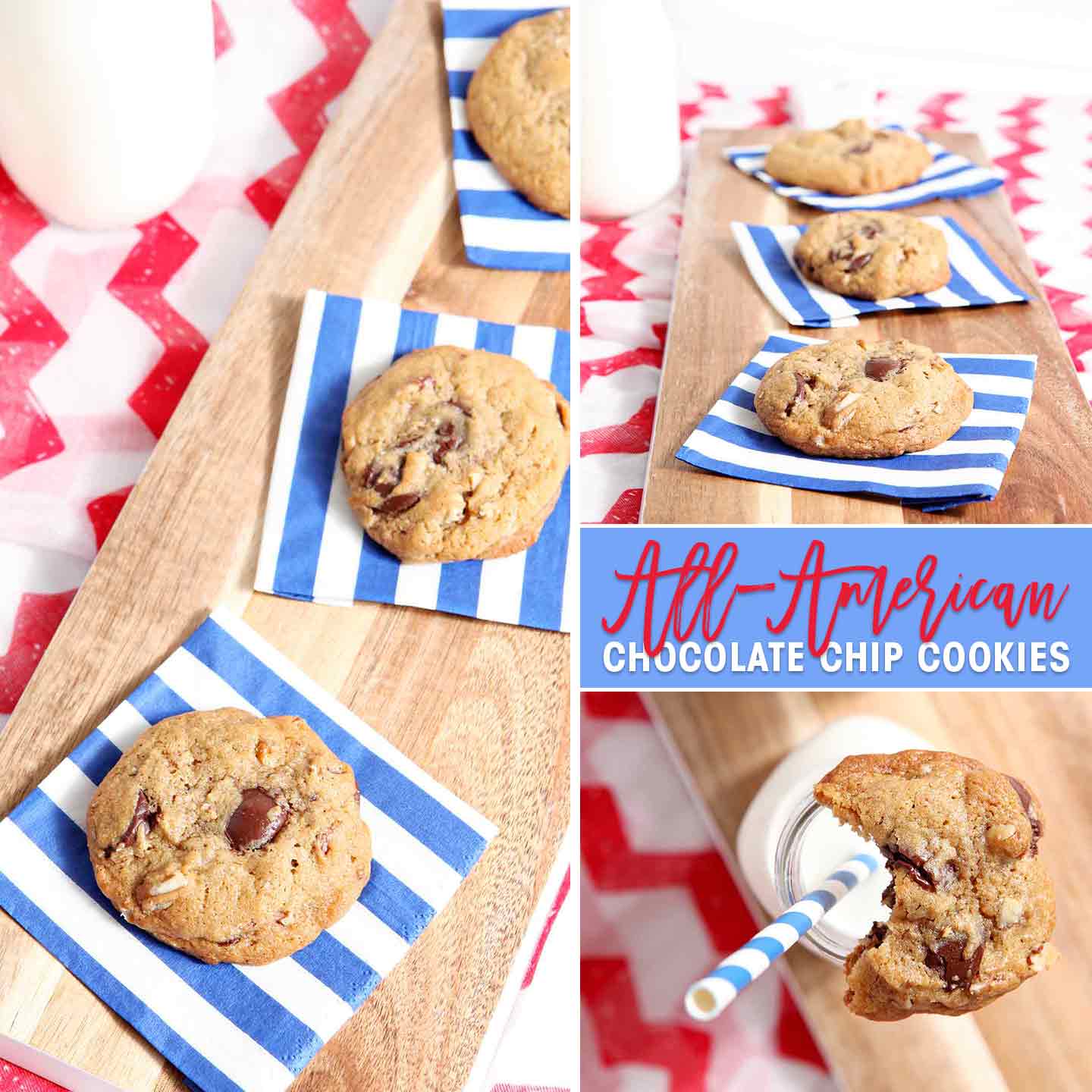 AllAmerican Chocolate Chip Cookies // The Speckled Palate