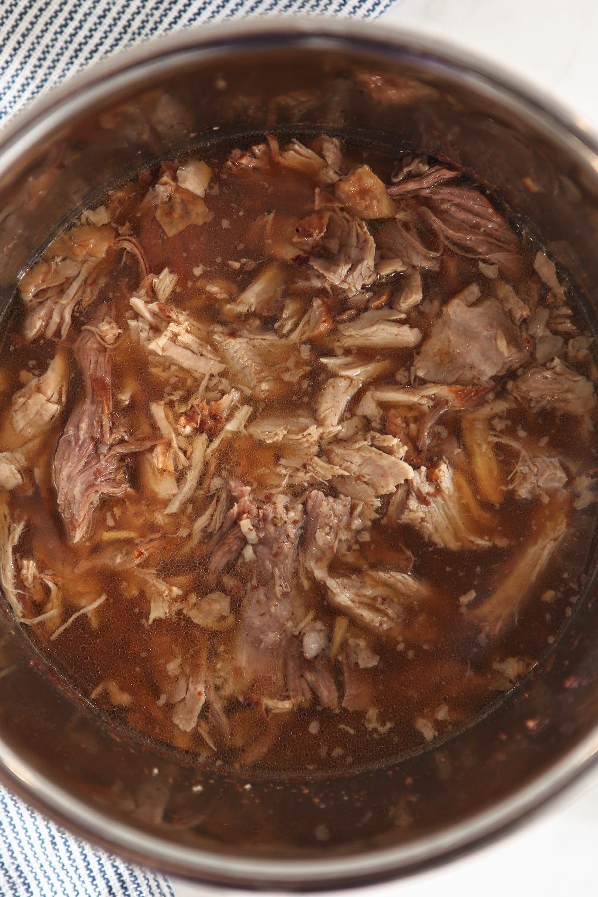 Instant Pot + Slow Cooker Apple Cider Pulled Pork with Apple Cabbage Slaw
