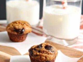 Mini Pumpkin Muffins with Chocolate Chips