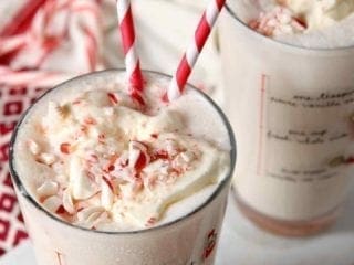 No Churn Peppermint Ice Cream Milkshake