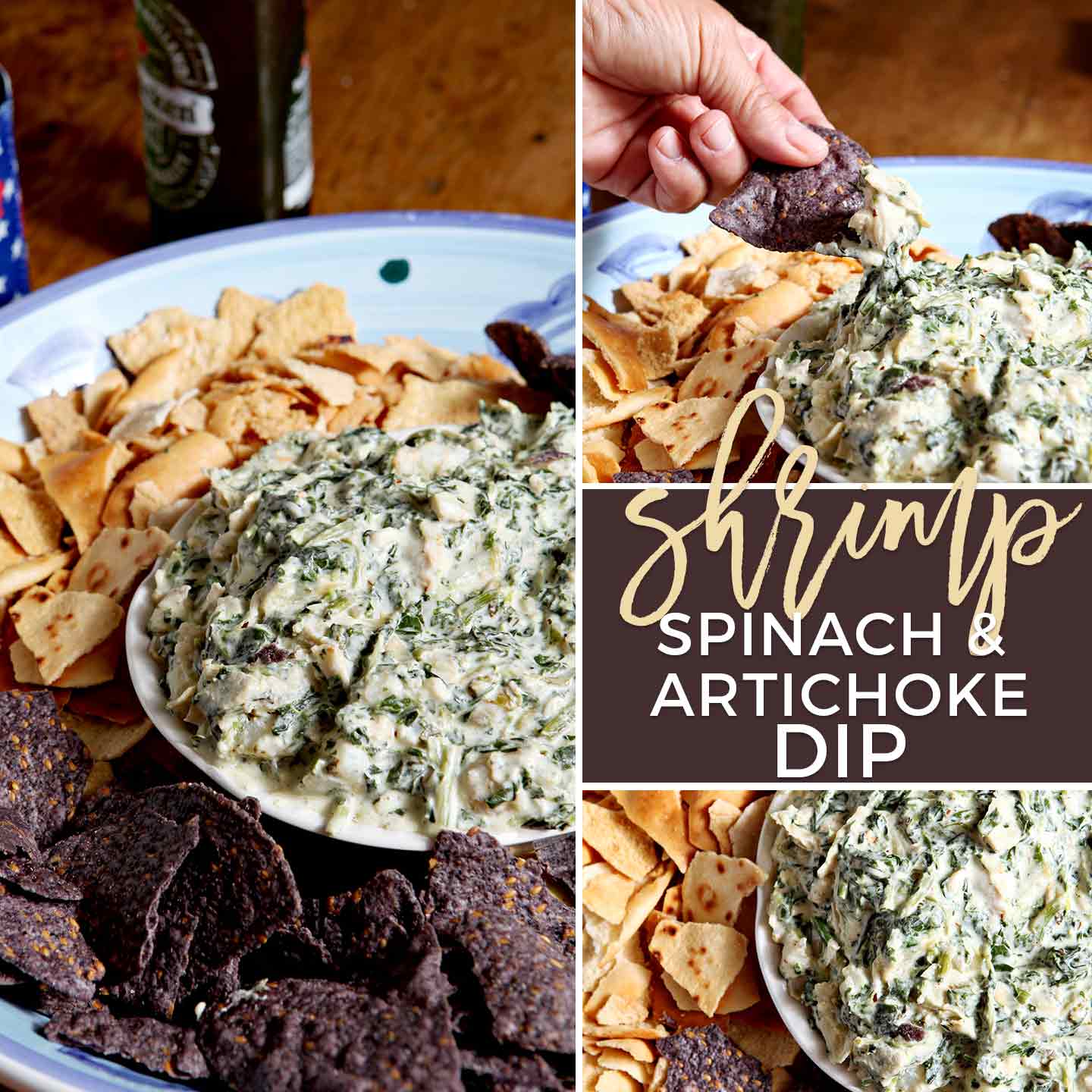 Shrimp Spinach Artichoke Dip