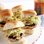 BBQ Chicken Burger Bites Need an entree to serve with this potato salad? Try BBQ Chicken Burger Bites!