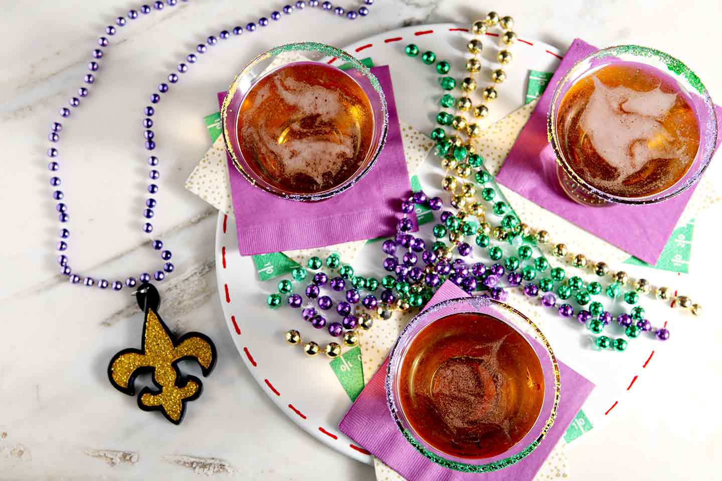 King Cake Martini for Mardi Gras (The Best Dessert Martini Recipe)