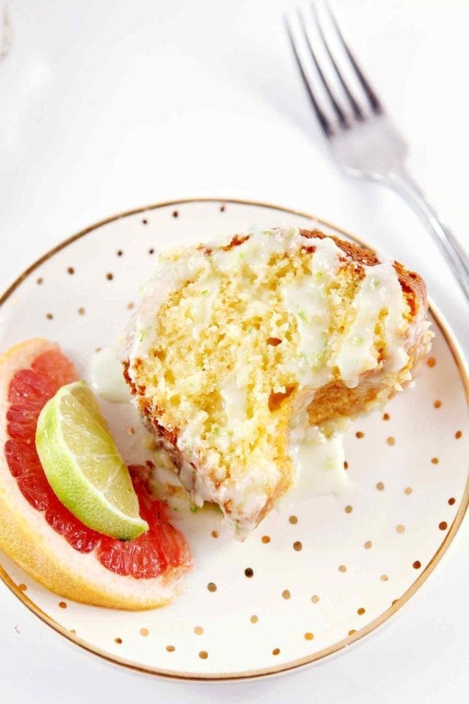 Paloma Citrus Cake with Tequila-Lime Glaze