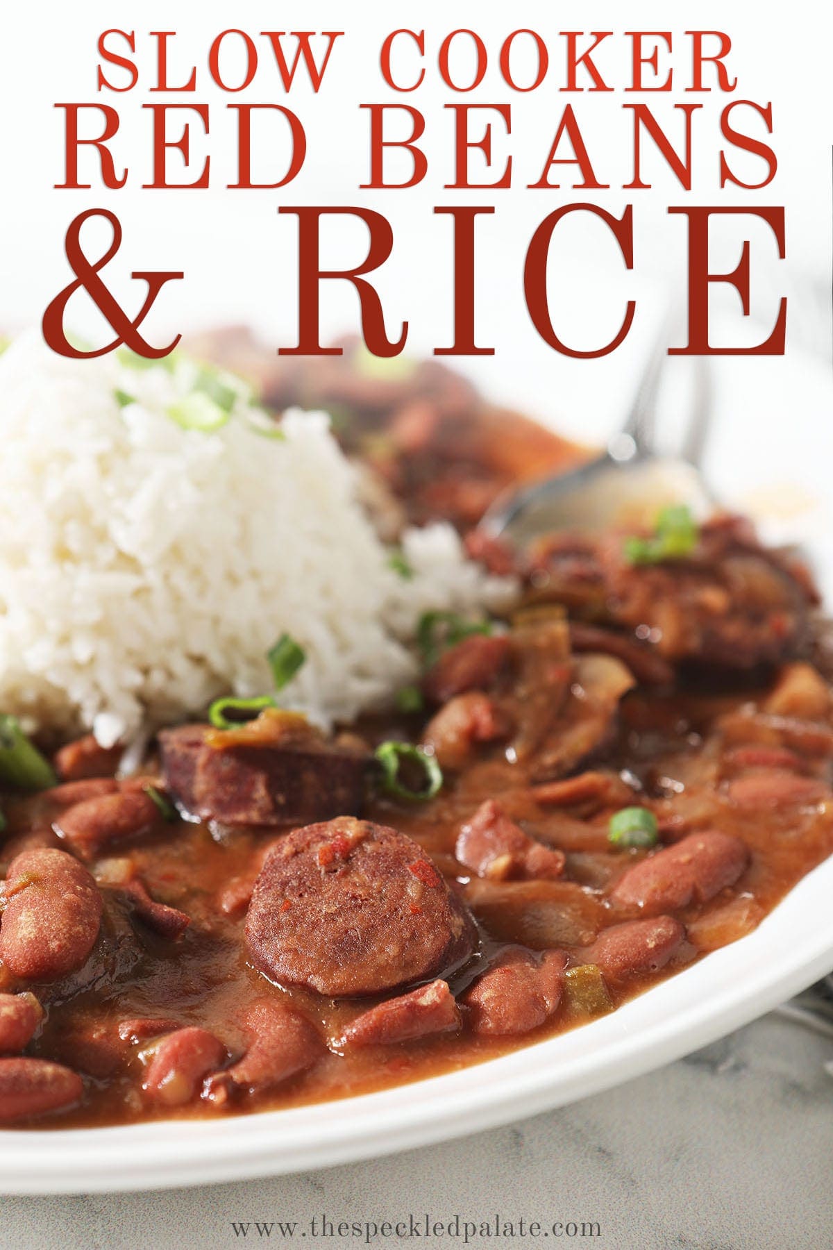 Slow Cooker Red Beans and Rice (Easy Louisiana Red Beans and Rice)