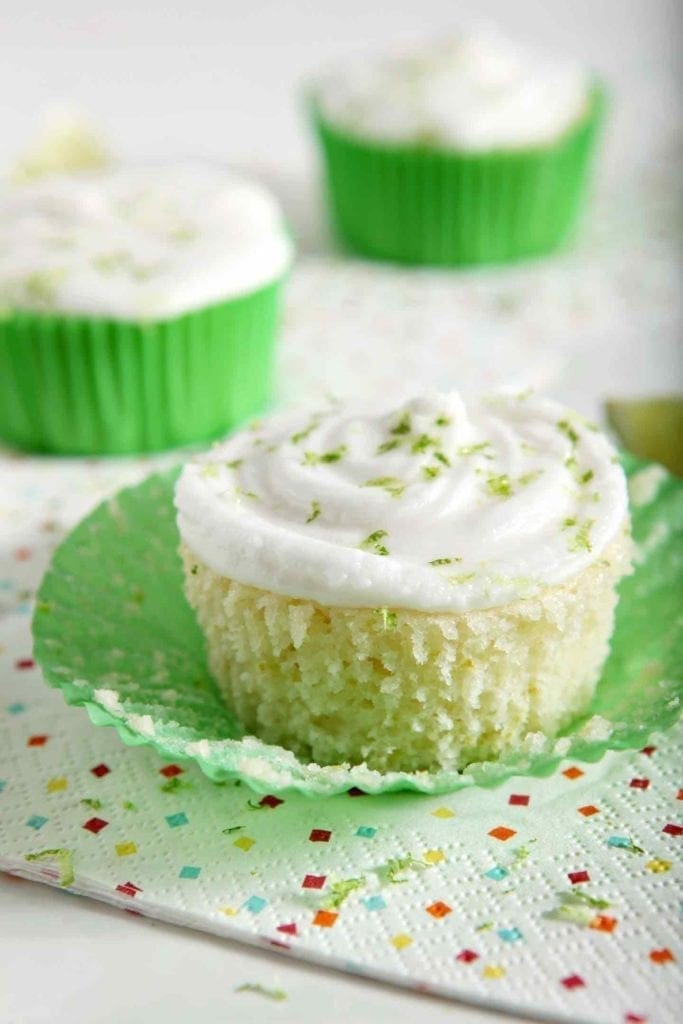 Margarita Cupcakes with Salted Tequila Frosting