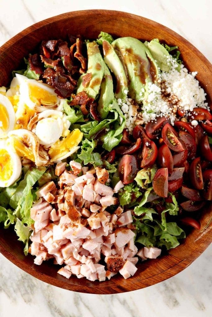 Mason Jar Cobb Salads  Healthy Lunch Ideas - Feelin Fabulous