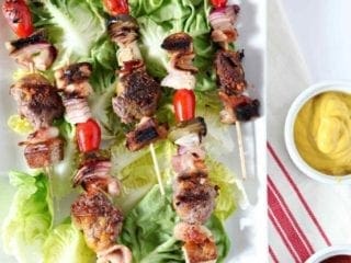 Cheeseburger Kebabs