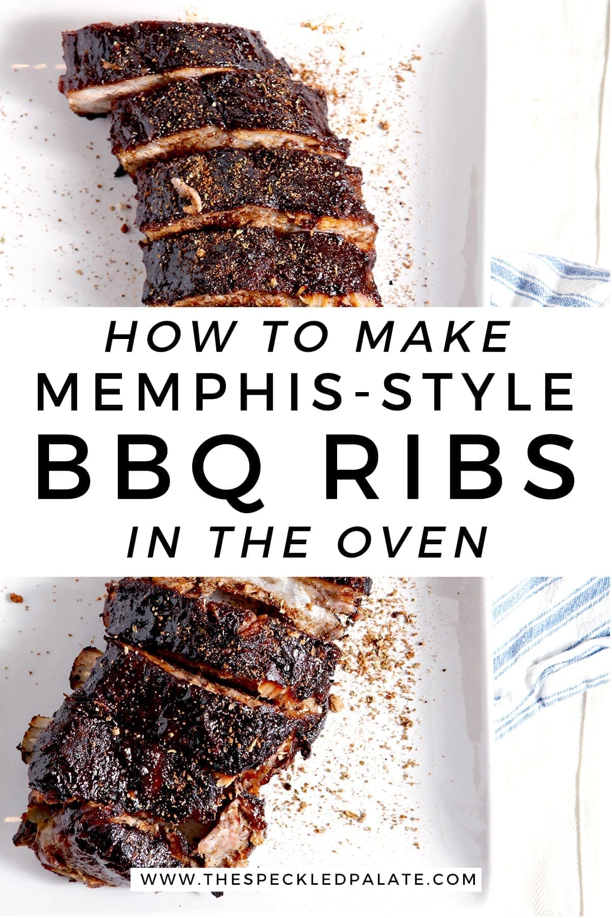 Memphis Style Barbecue Ribs (Dry Rub Oven Baked Ribs Recipe)