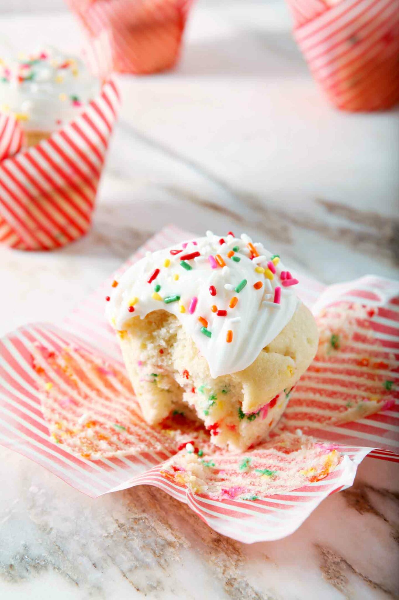 Sour Cream Funfetti Cupcakes The childhood classic from scratch!