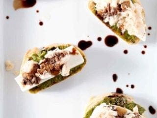 Tuna Pesto Crostini