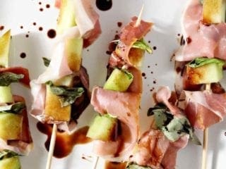 Galia Melon Jamón Skewers