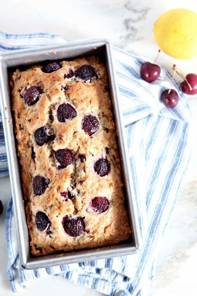 Fresh Cherry Quick Bread for the Summertime!