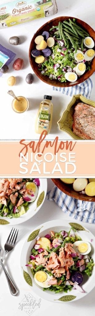 Salmon Niçoise Salad in Bowl 